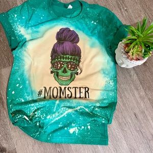 Momster / Halloween/ Spooky/ Skull / Mom Shirt